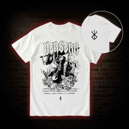 3877 Back Print T-Shirt