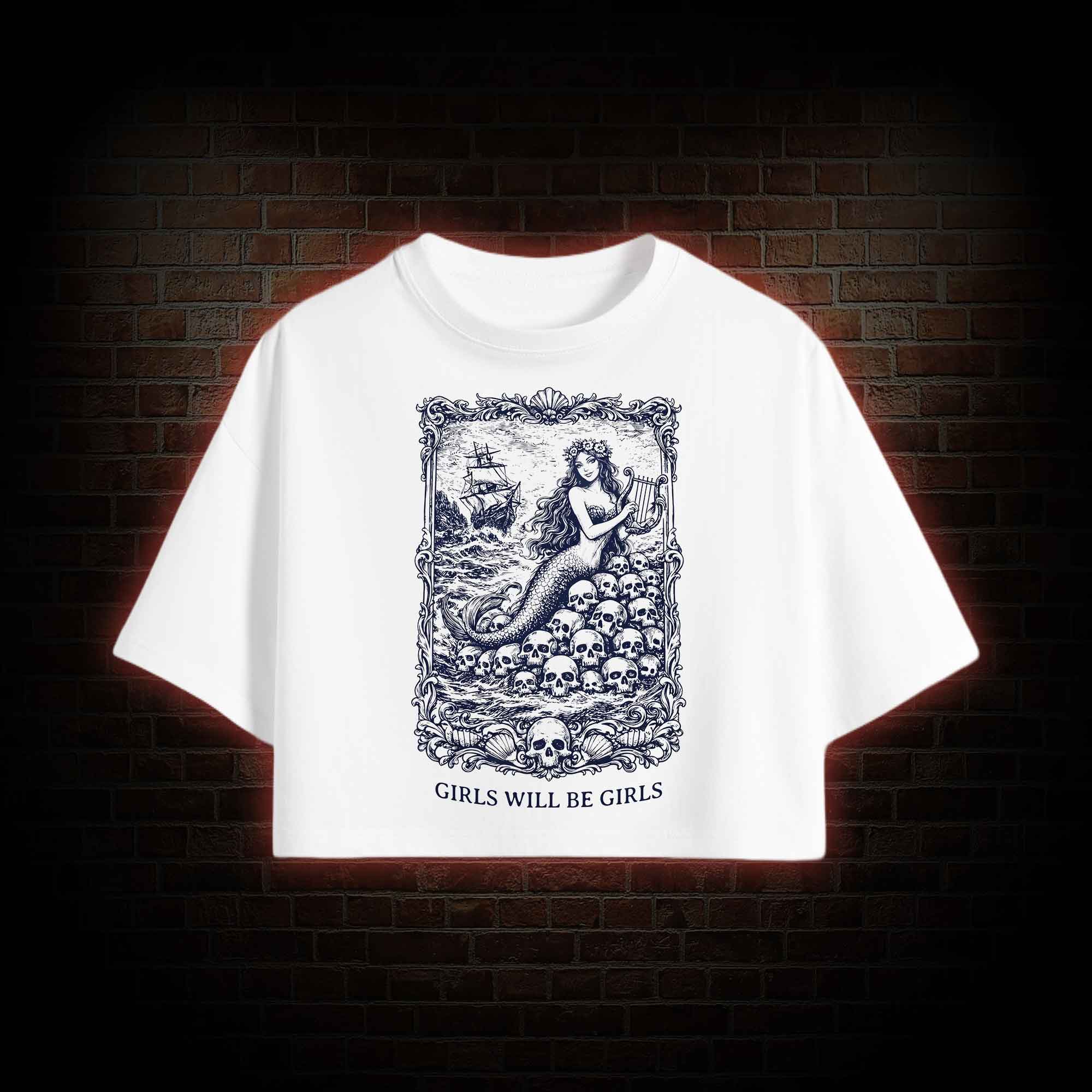 Girls will be Girls Greek mythology Crop Top