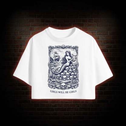 Girls will be Girls Greek mythology Crop Top