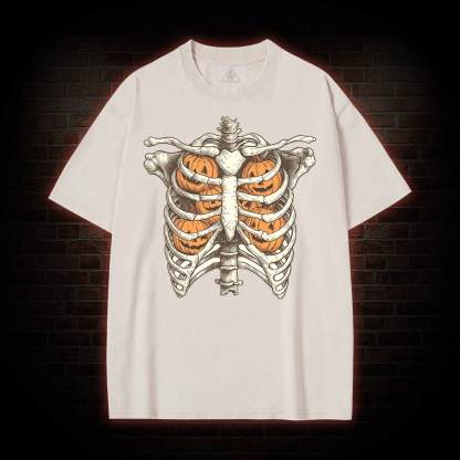 Halloween Retro Ghost Washed T-shirt