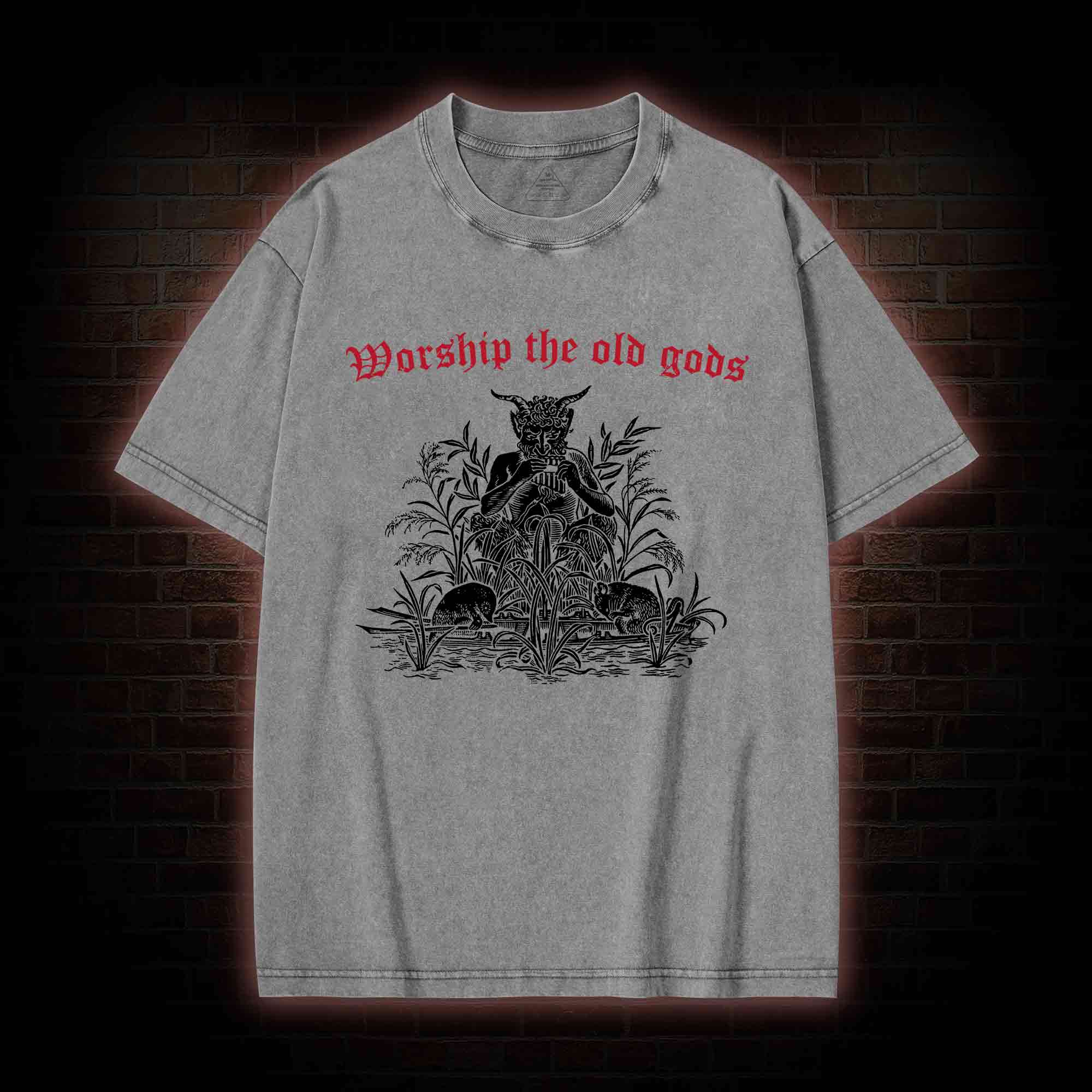 Worship The Old Gods Washed T-shirt