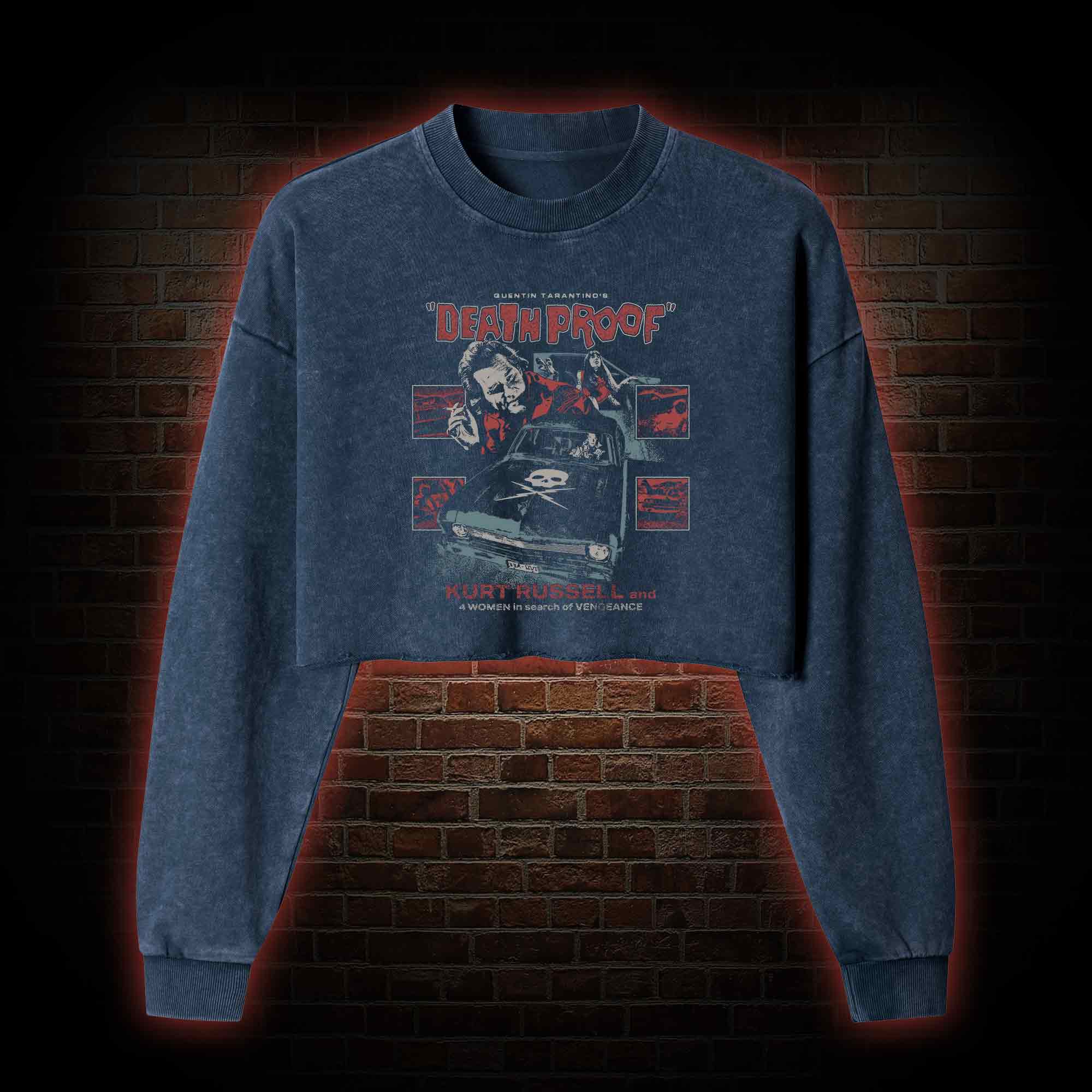 It's All about the Subtext Washed Cropped Sweatshirts