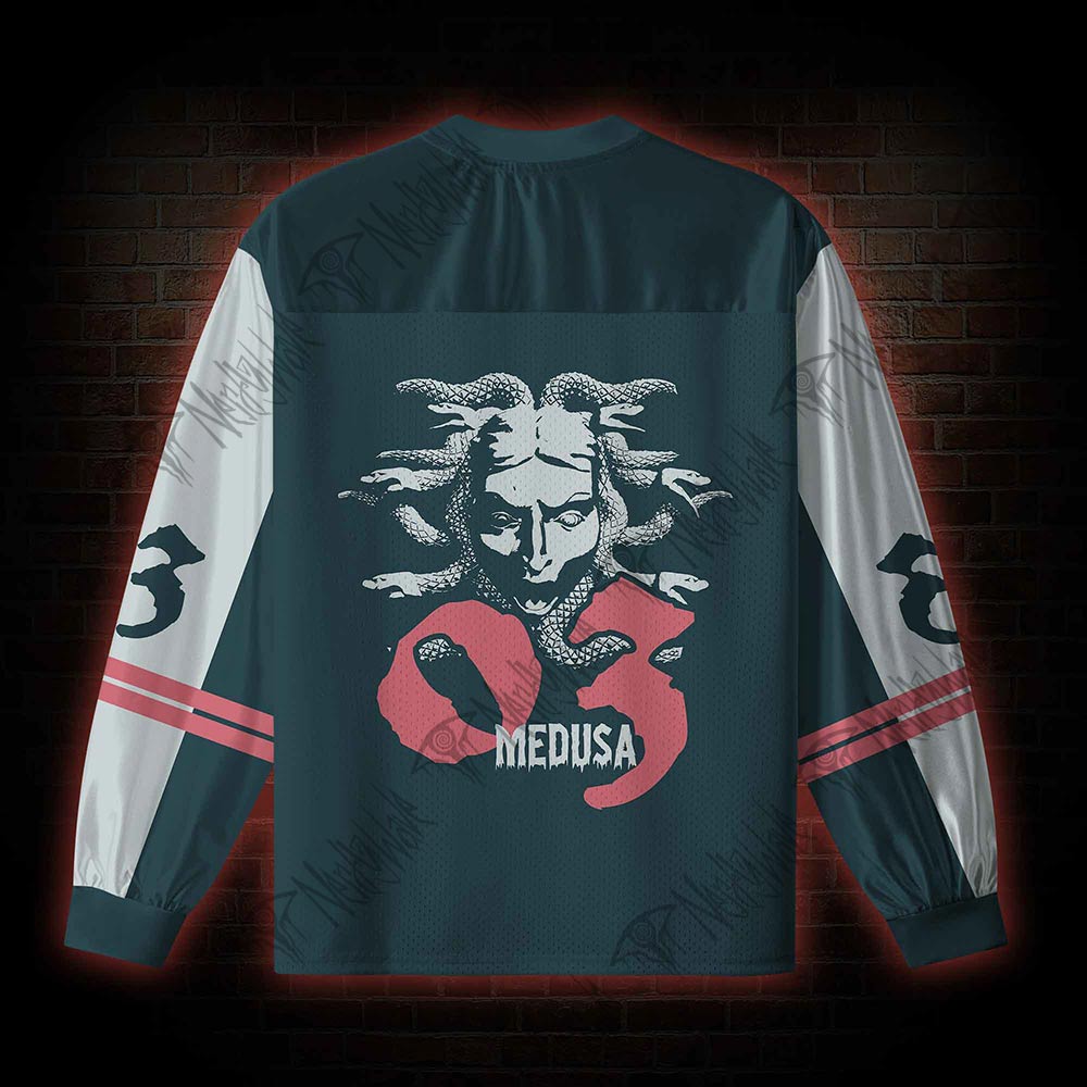 Medusa V-Neck Long Sleeve Jersey