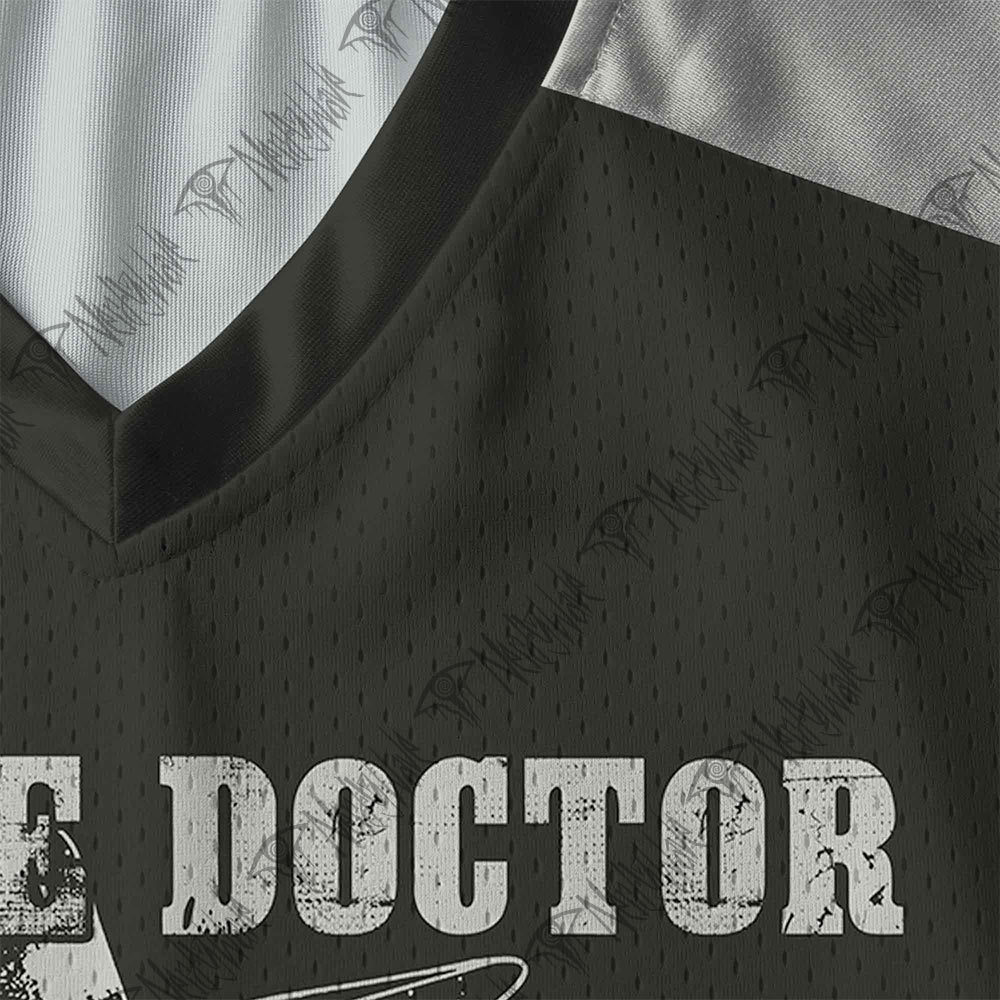 Vintage Plague Doctor V-Neck Long Sleeve Jersey