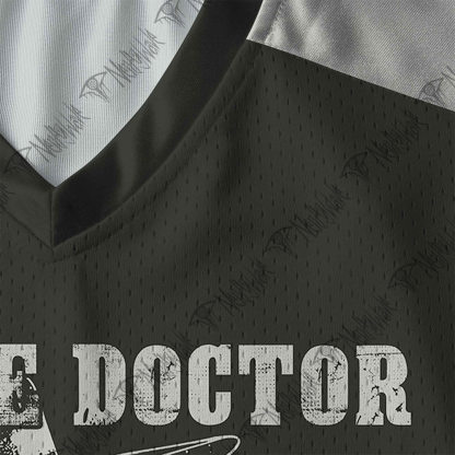 Vintage Plague Doctor V-Neck Long Sleeve Jersey