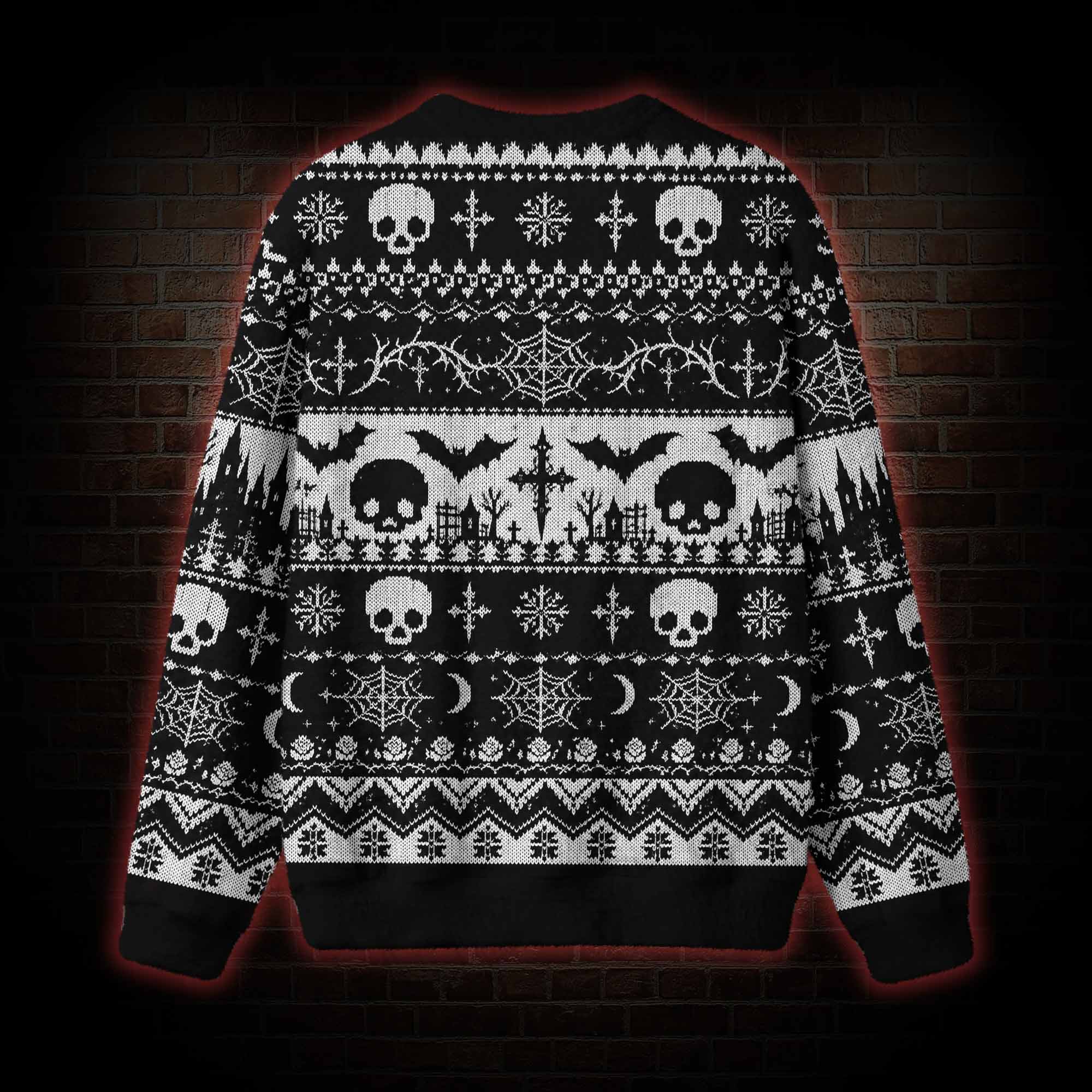 Gothic Graveyard Symphony Ugly Sweatshirts