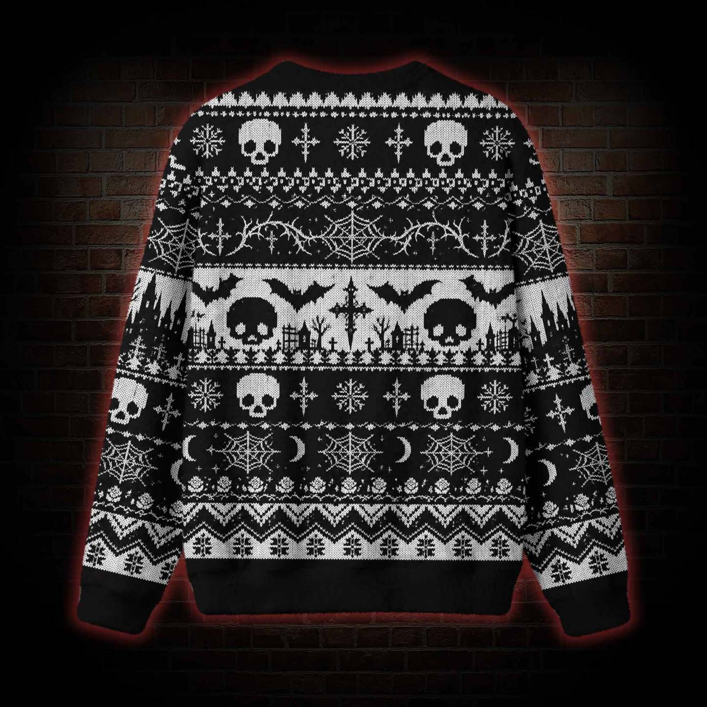 Gothic Graveyard Symphony Ugly Sweatshirts