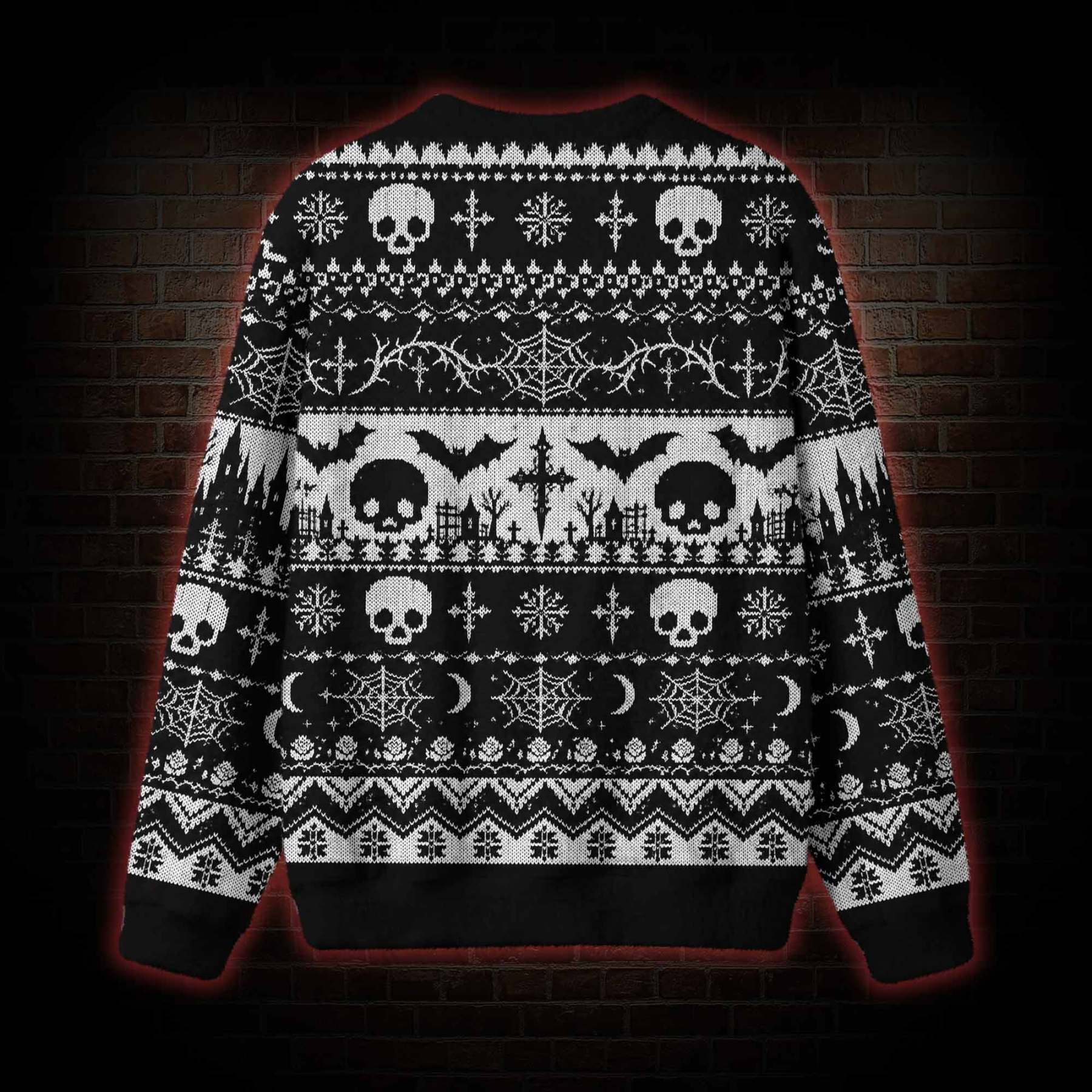 Gothic Graveyard Symphony Ugly Sweatshirts