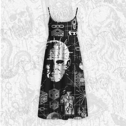 Chains Tie Tie Strap Midi Sundress