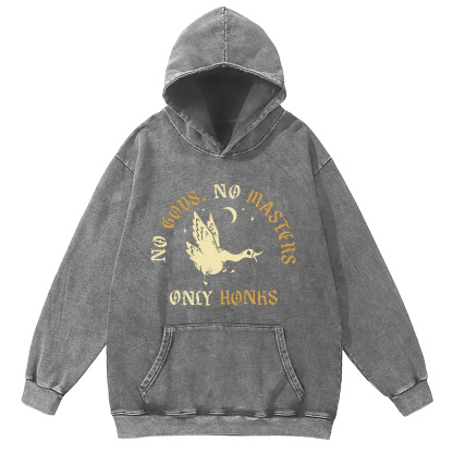 No Gods No Masters Washed Hoodie