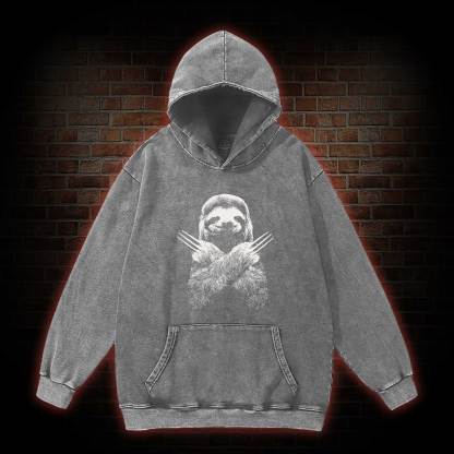 Slotherine Washed Hoodie