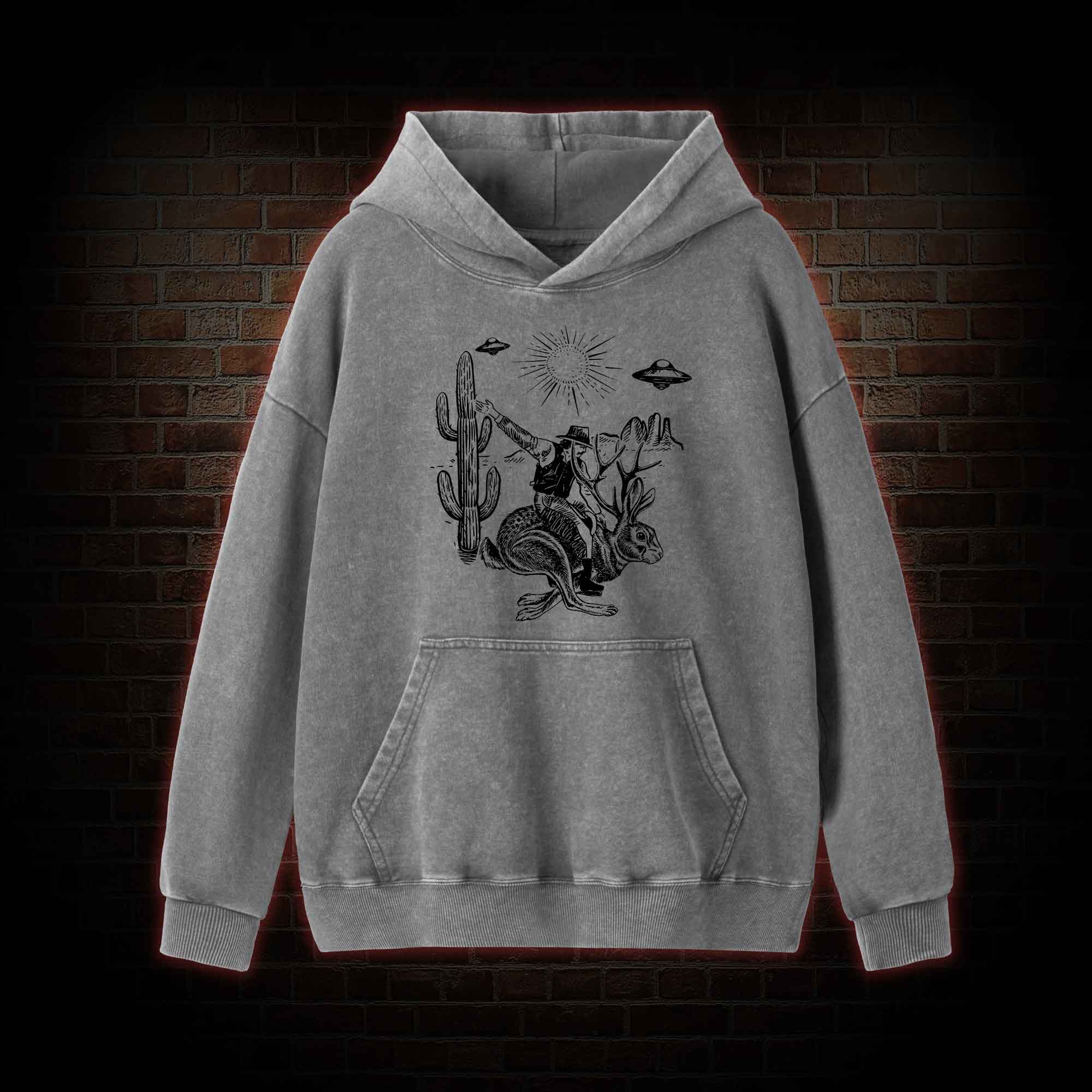 Jackalope Washed Hoodie