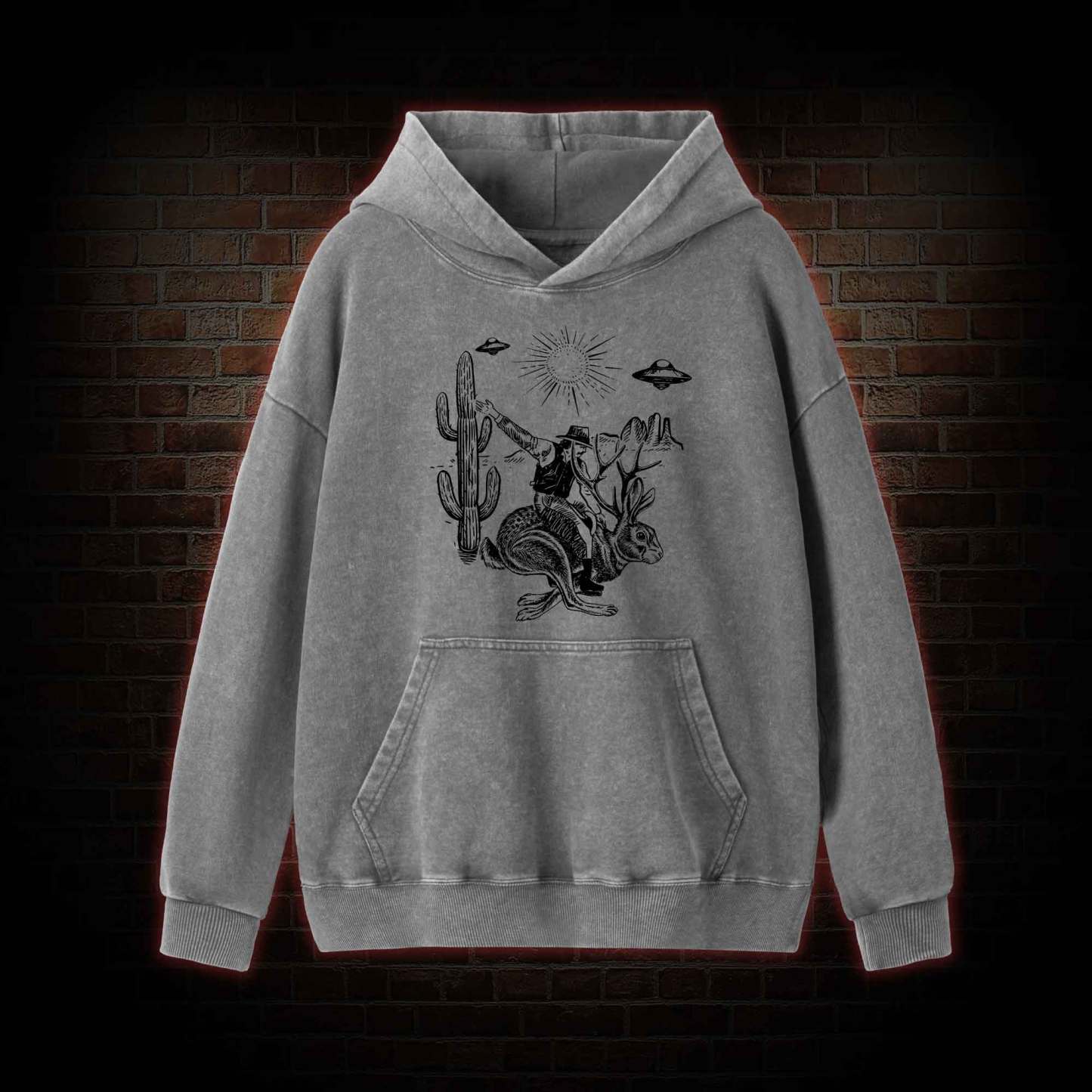 Jackalope Washed Hoodie