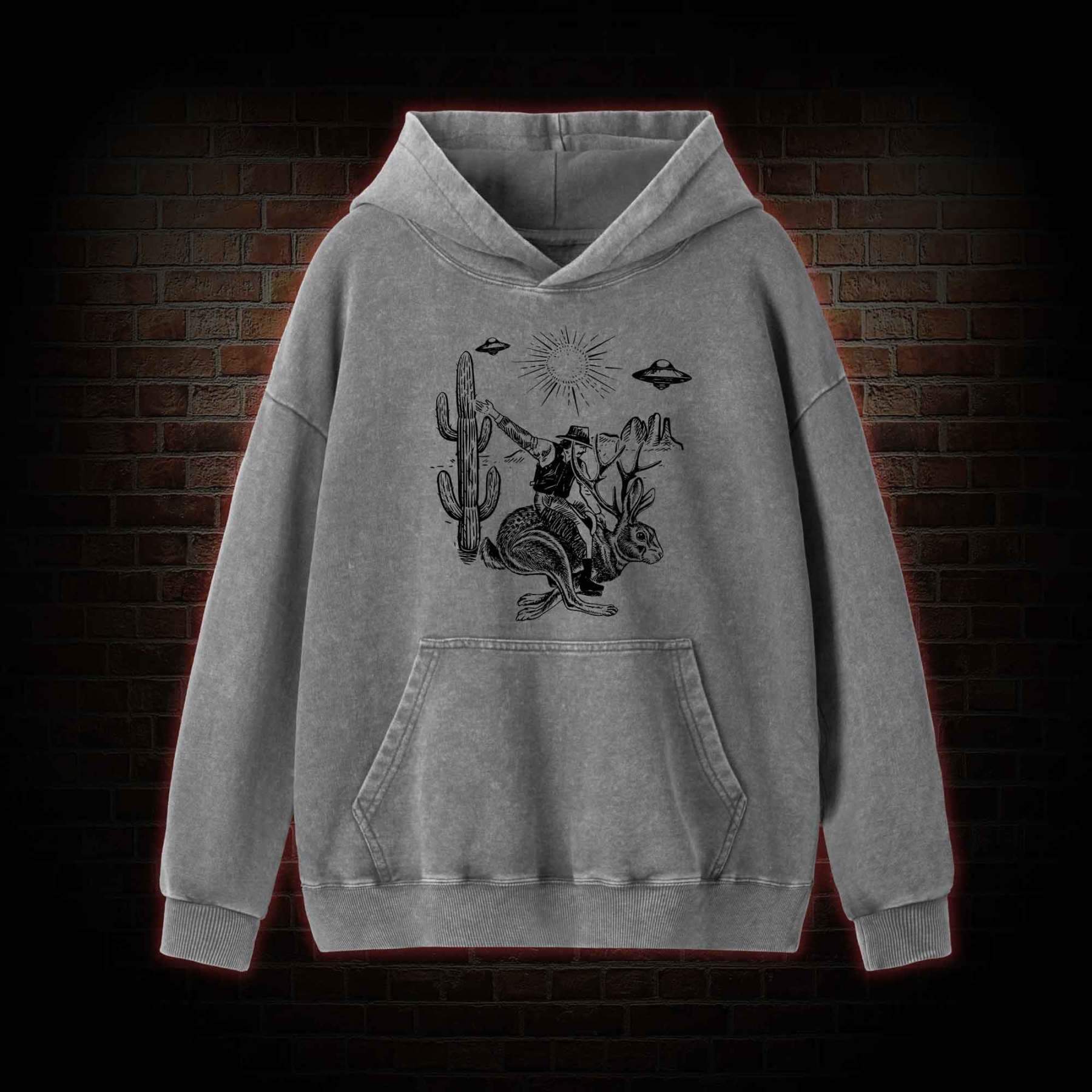 Jackalope Washed Hoodie