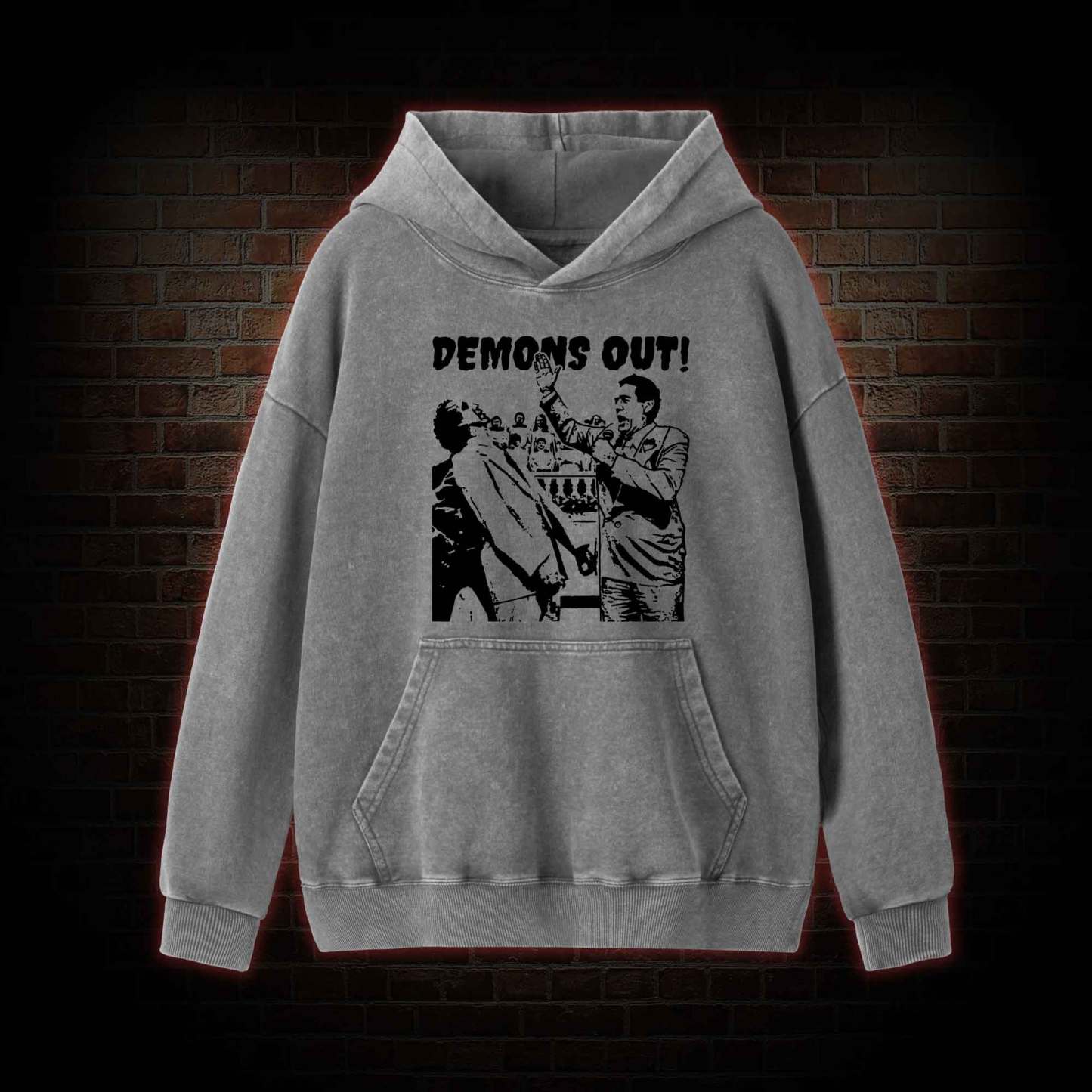 Demons Out! Washed Hoodie