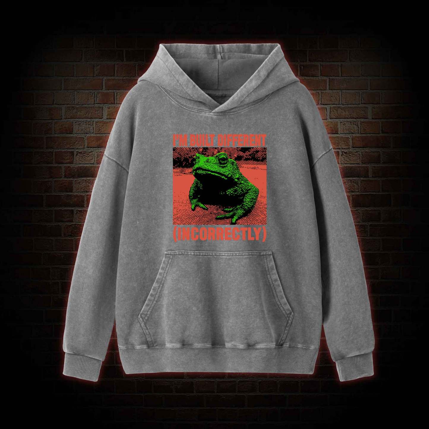 I’m Built Different Washed Hoodie