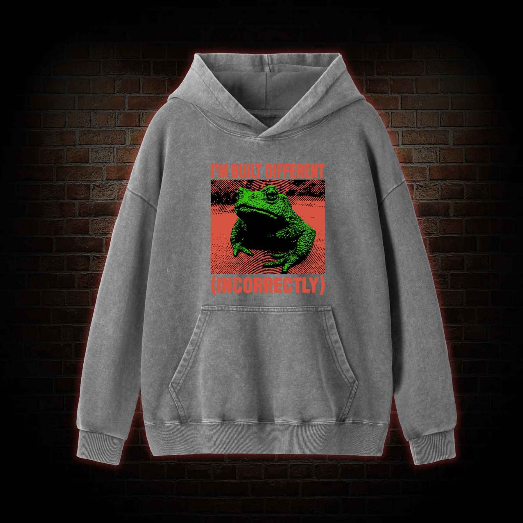 I’m Built Different Washed Hoodie