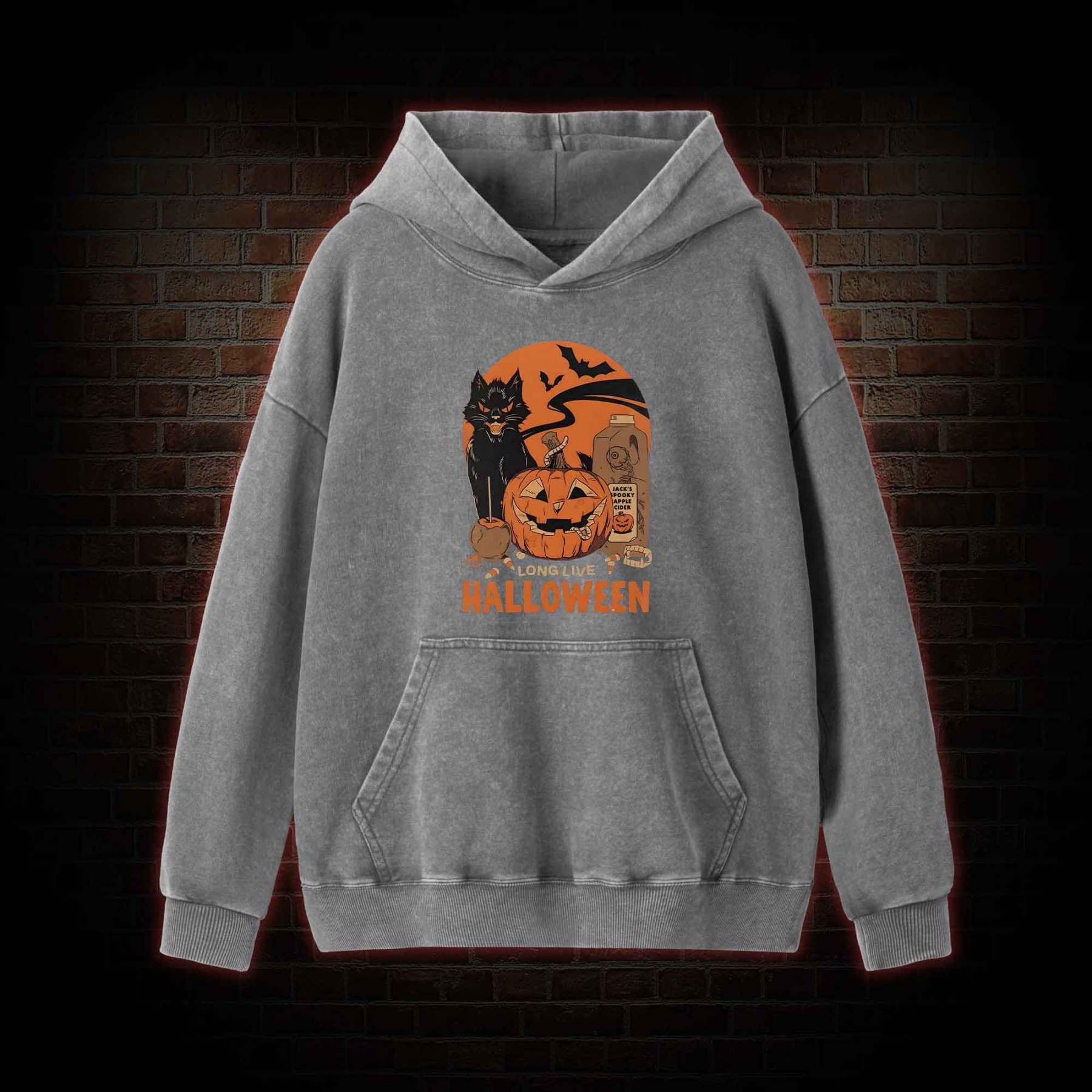 Long Live Halloween Washed Hoodie