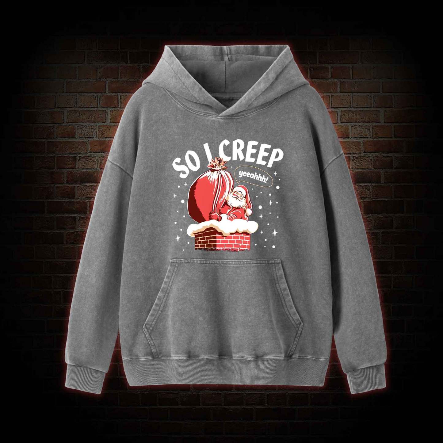 So I Creep Washed Hoodie