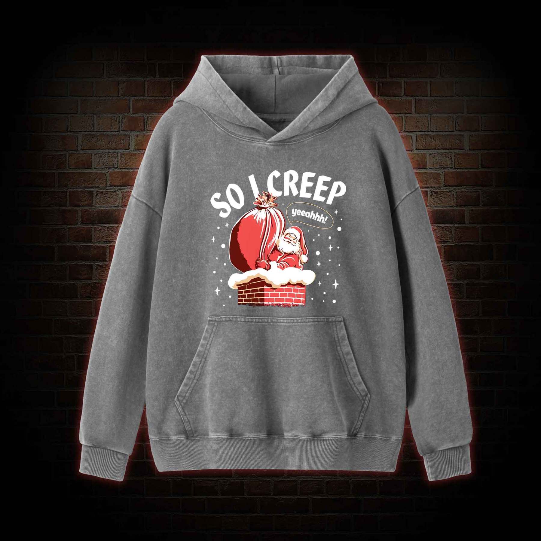 So I Creep Washed Hoodie