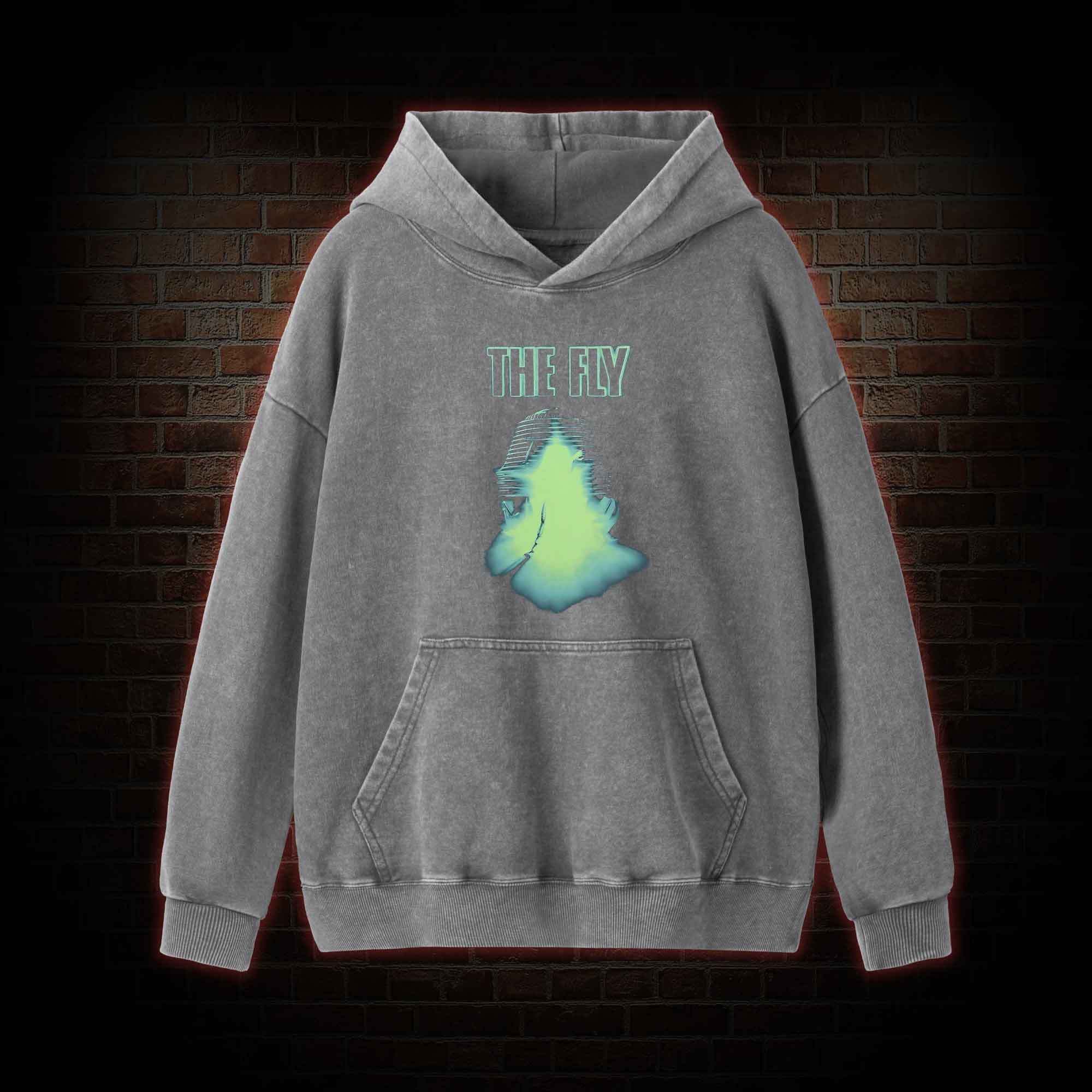 Be Afraid Be Very Afraid Washed Hoodie