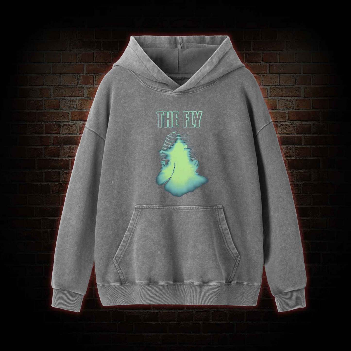 Be Afraid Be Very Afraid Washed Hoodie