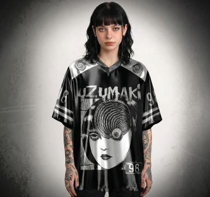 Horror Eyeball Shiny Oversized Jersey