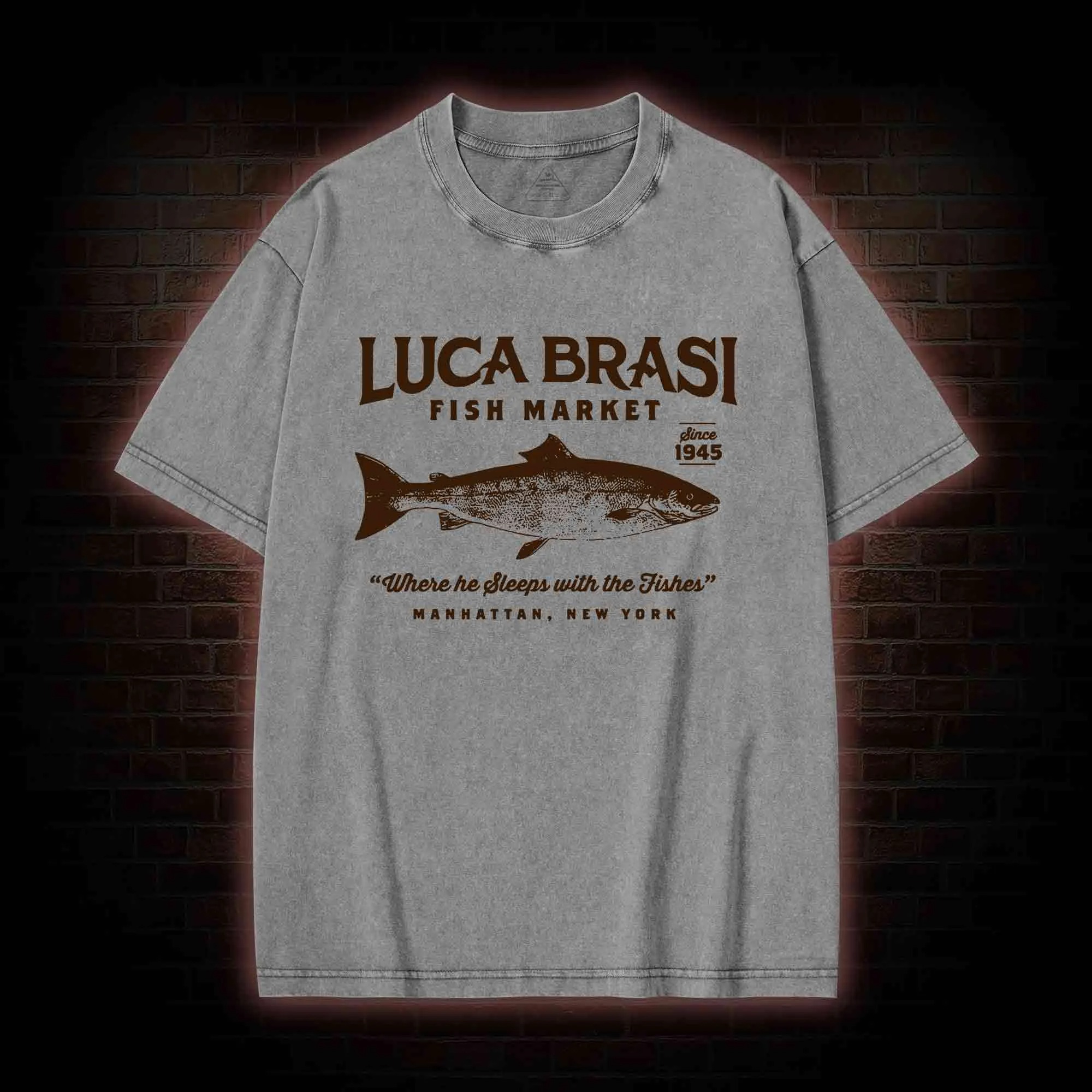 Luca Brasi Fish Market Washed T-shirt