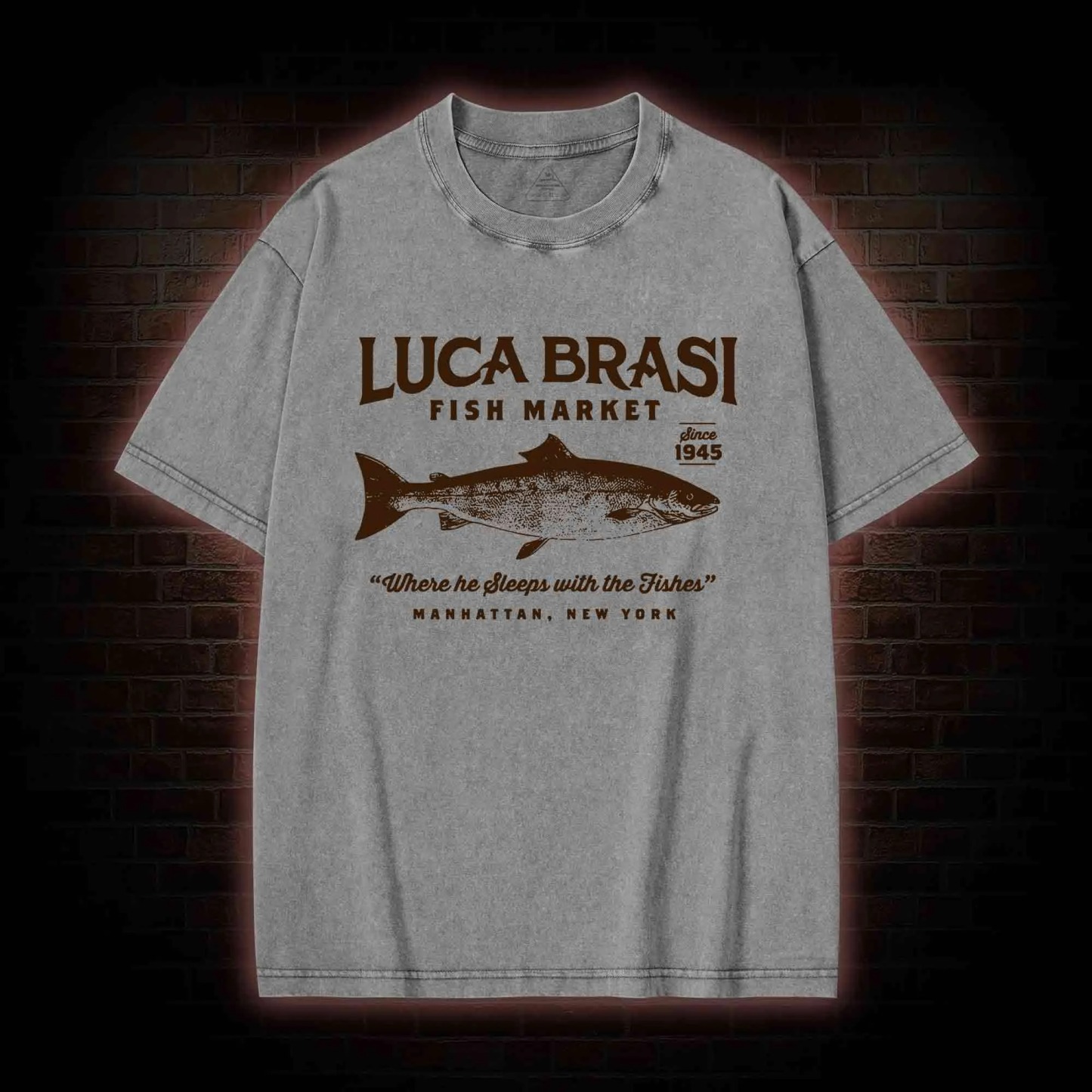 Luca Brasi Fish Market Washed T-shirt