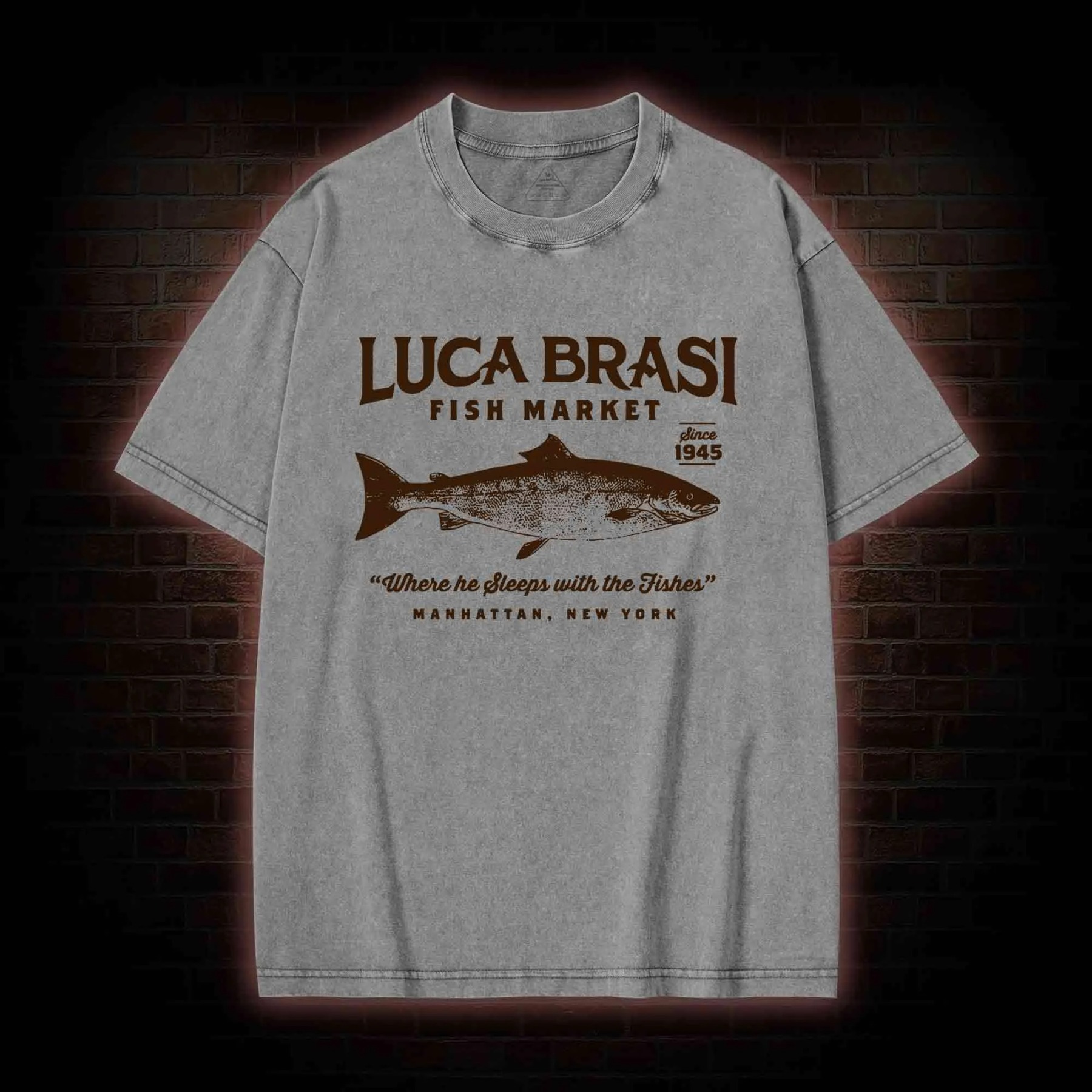 Luca Brasi Fish Market Washed T-shirt