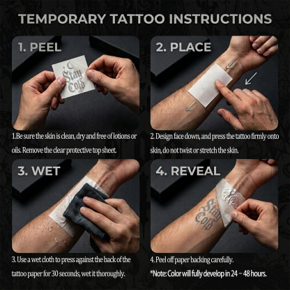Temporary Tattoo & Halloween Sticker (A5 Hole Page) Set