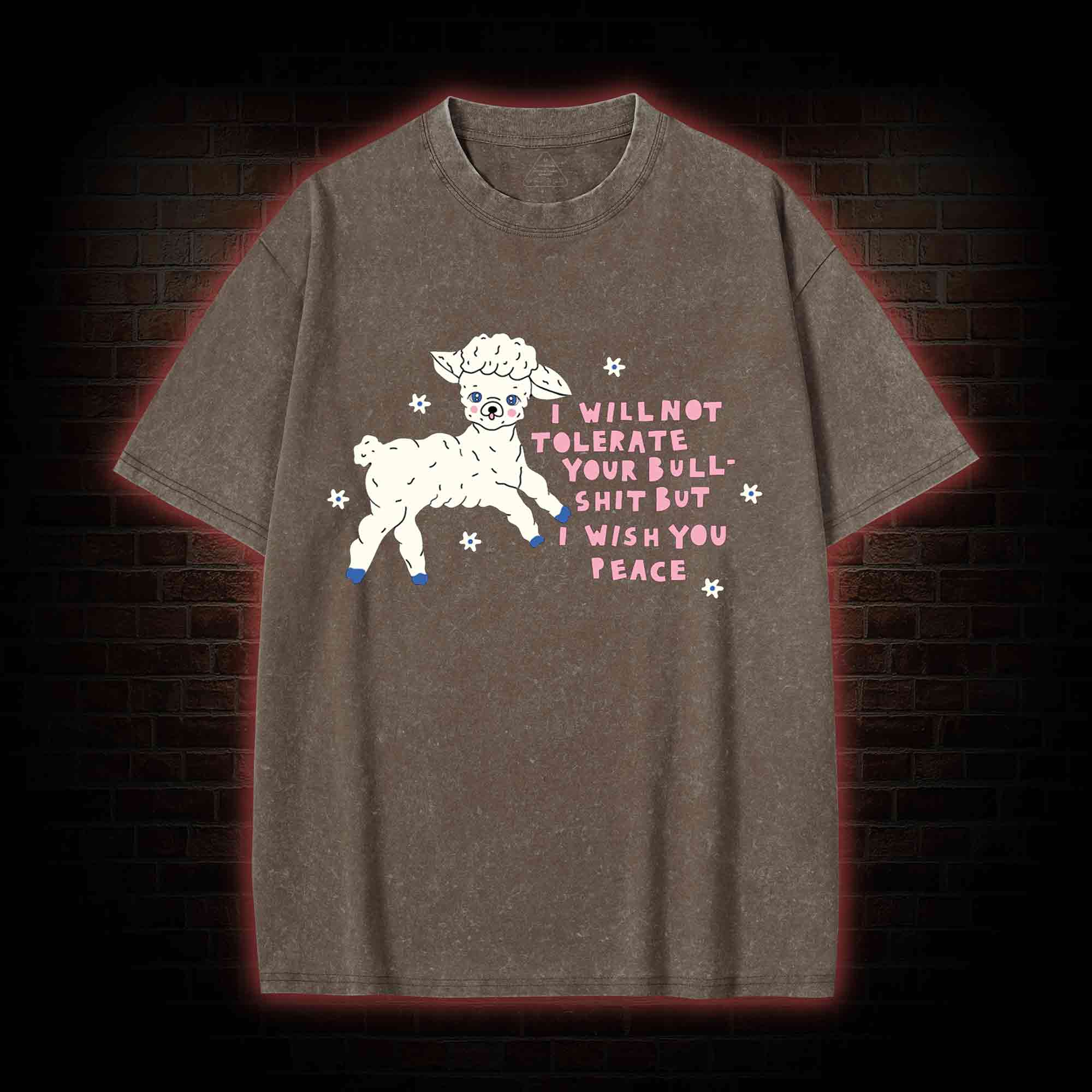 I Wish You Peace Washed T-shirt