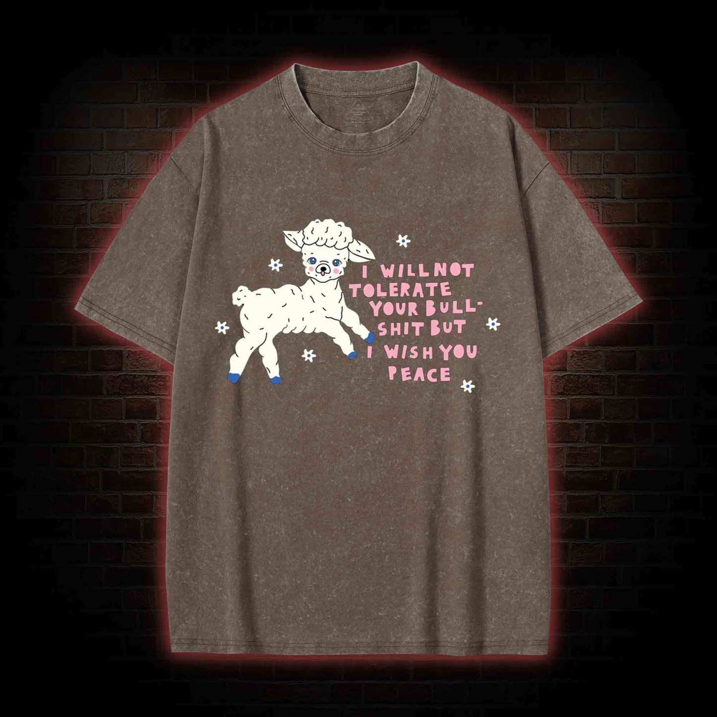 I Wish You Peace Washed T-shirt