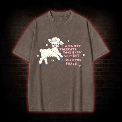 I Wish You Peace Washed T-shirt