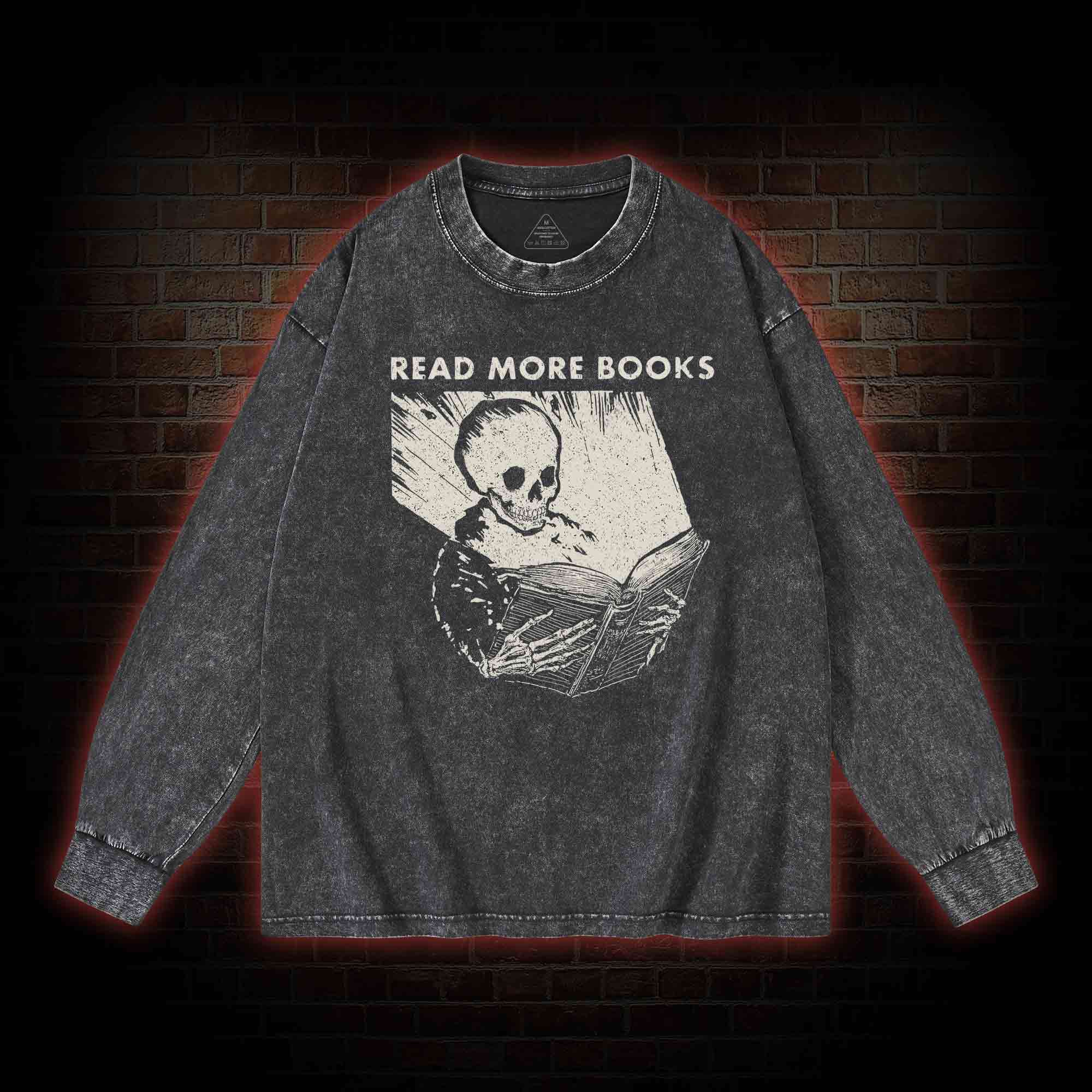 Read More Books Washed Long-Sleeve T-shirt