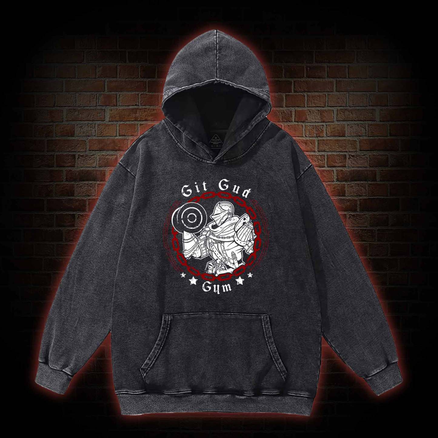 Git Gud Gym Washed Hoodie