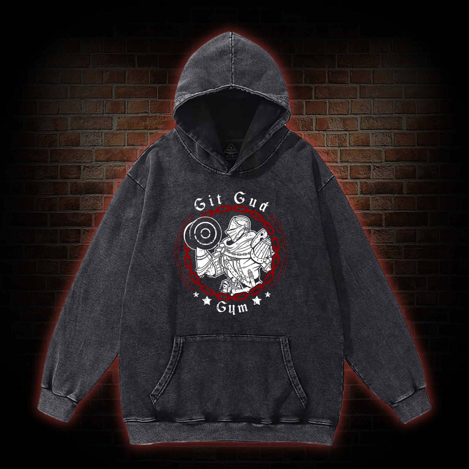 Git Gud Gym Washed Hoodie