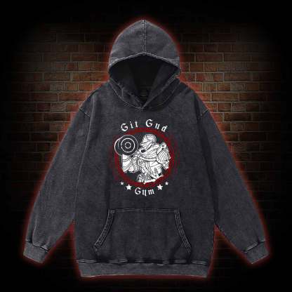 Git Gud Gym Washed Hoodie