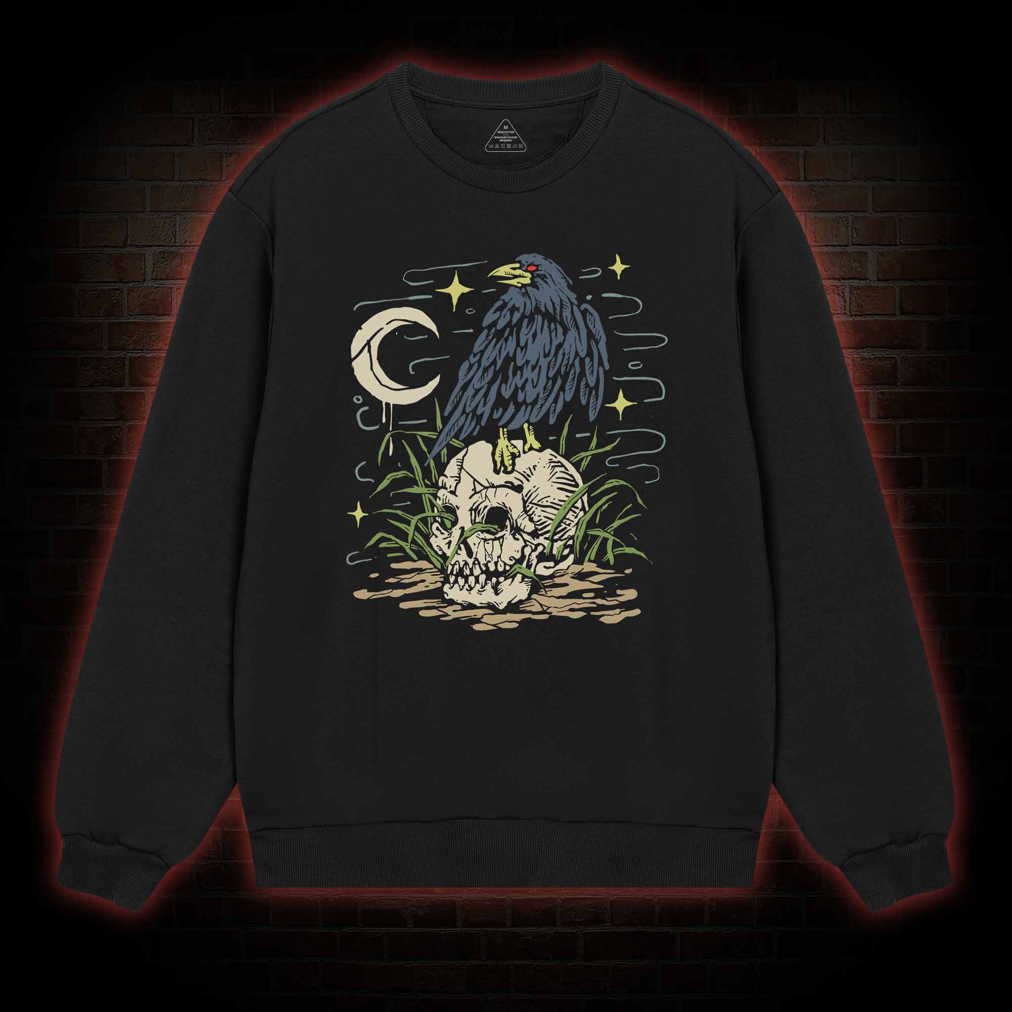 Crow and Skull Sweatshirt