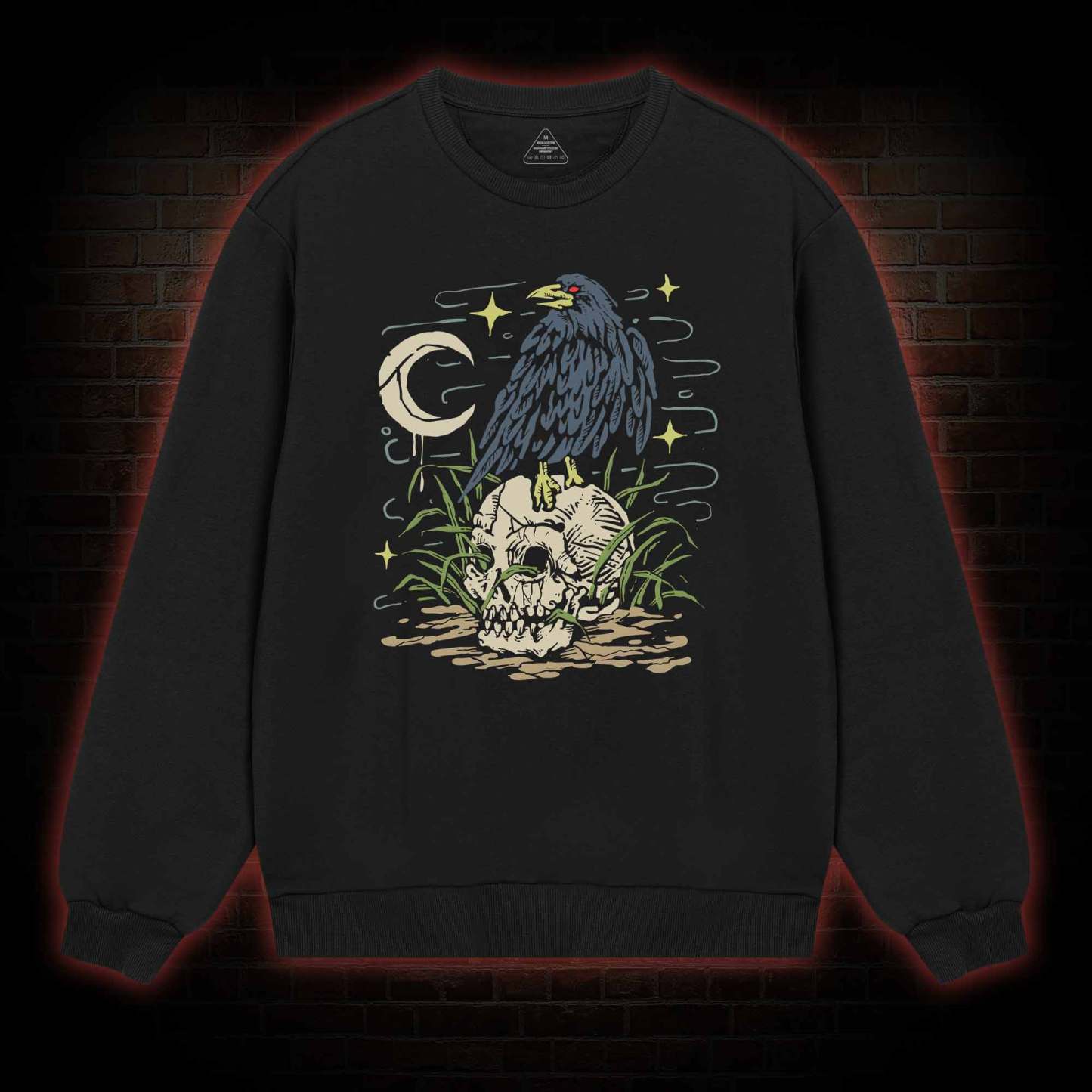 Crow and Skull Sweatshirt