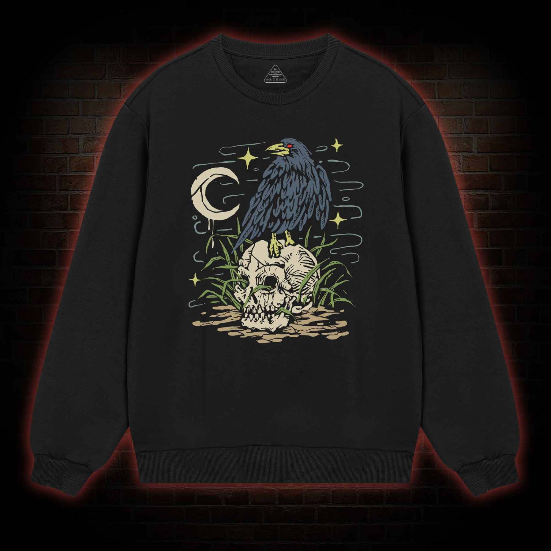 Crow and Skull Sweatshirt