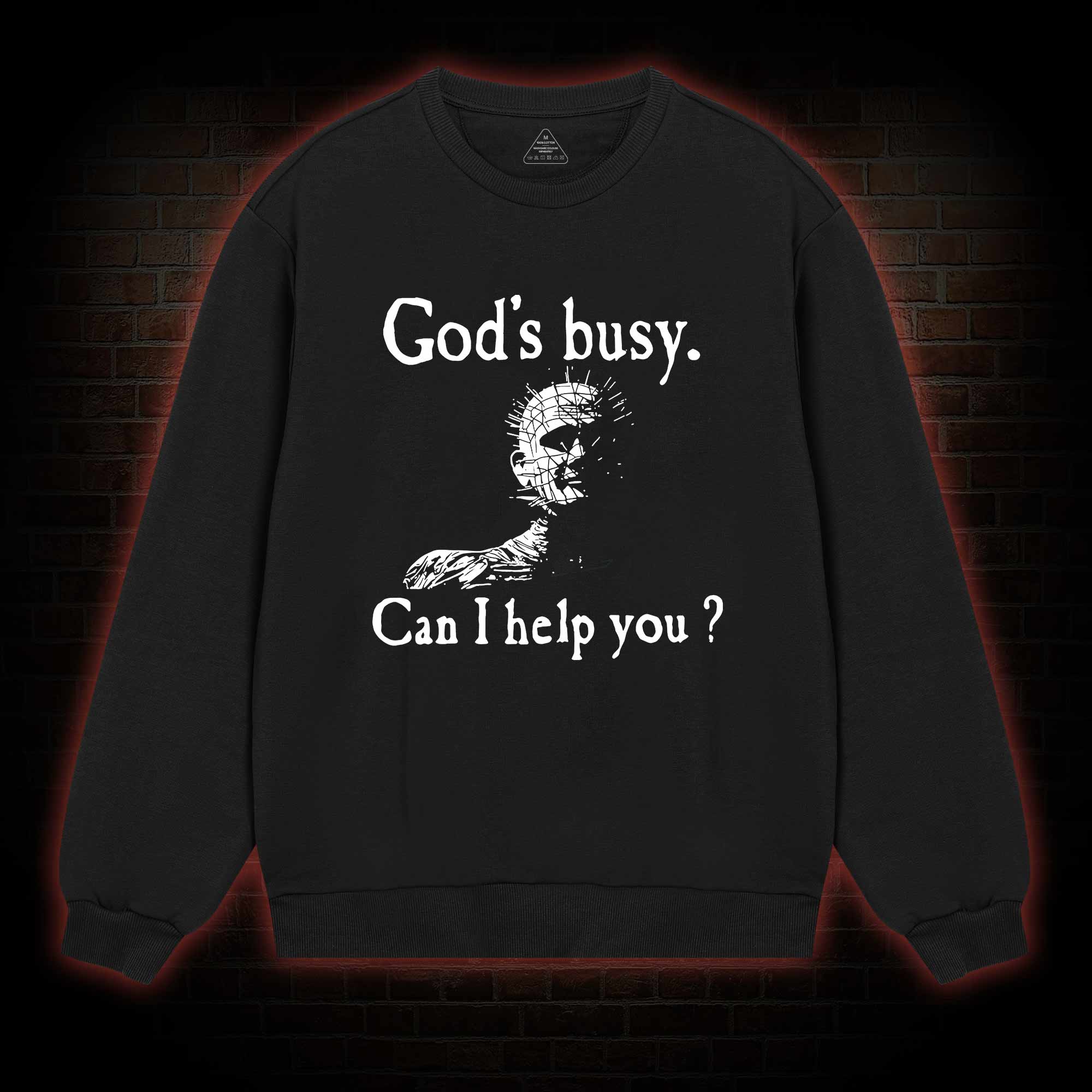 God’s Busy Can I Help You Sweatshirt