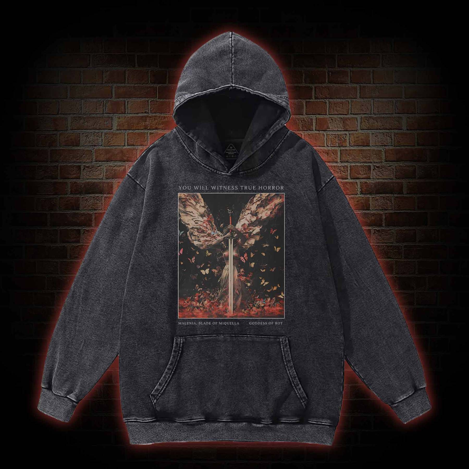 Goddess of Rot Washed Hoodie