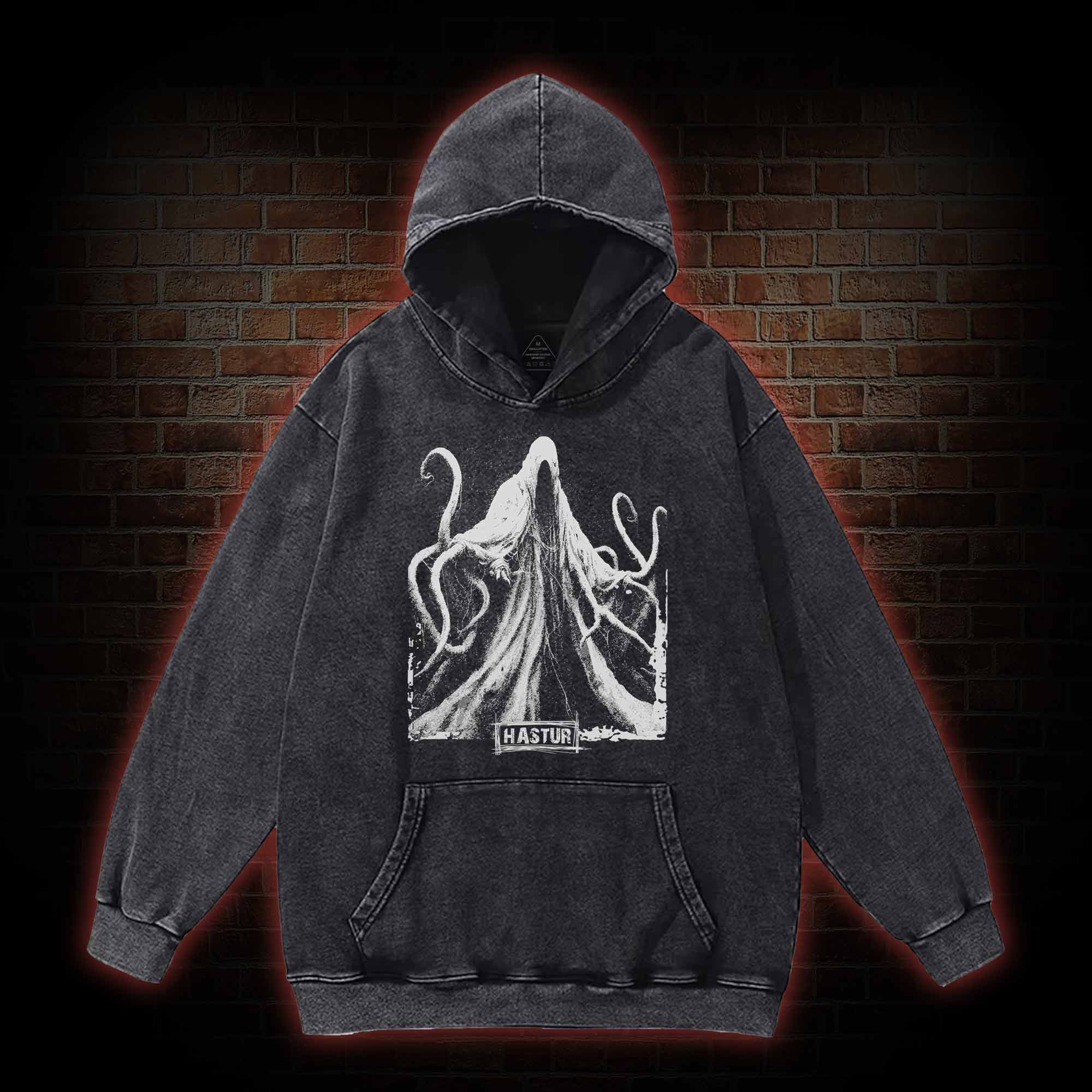 Hastur the Unspeakable Washed Hoodie