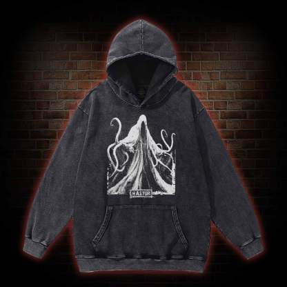 Hastur the Unspeakable Washed Hoodie