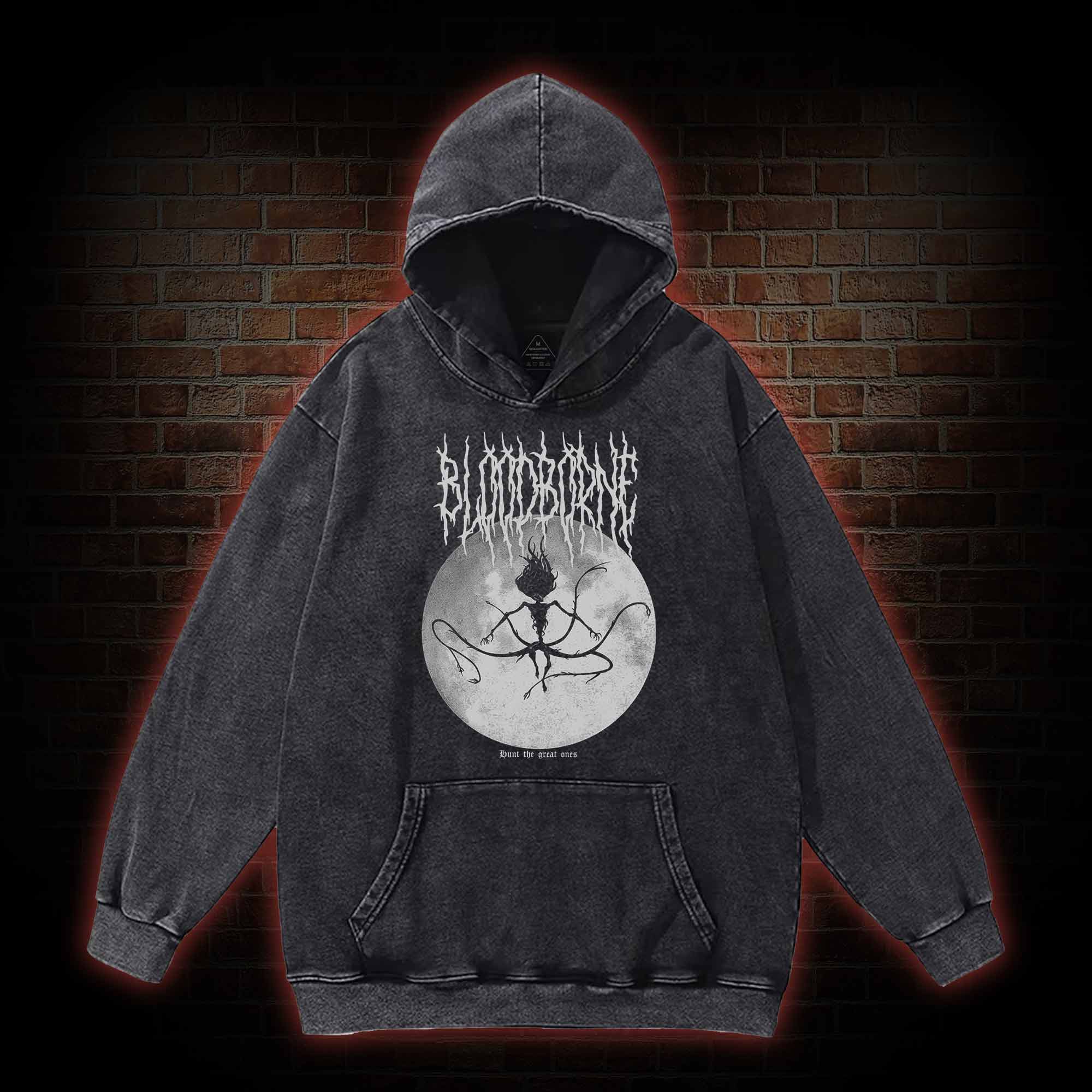 Hunt The Great Ones Washed Hoodie