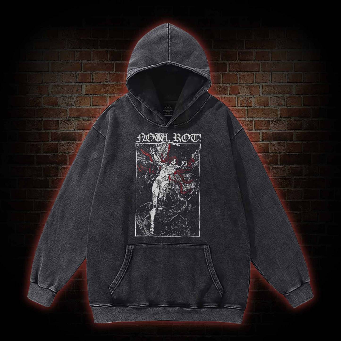 Now Rot Washed Hoodie