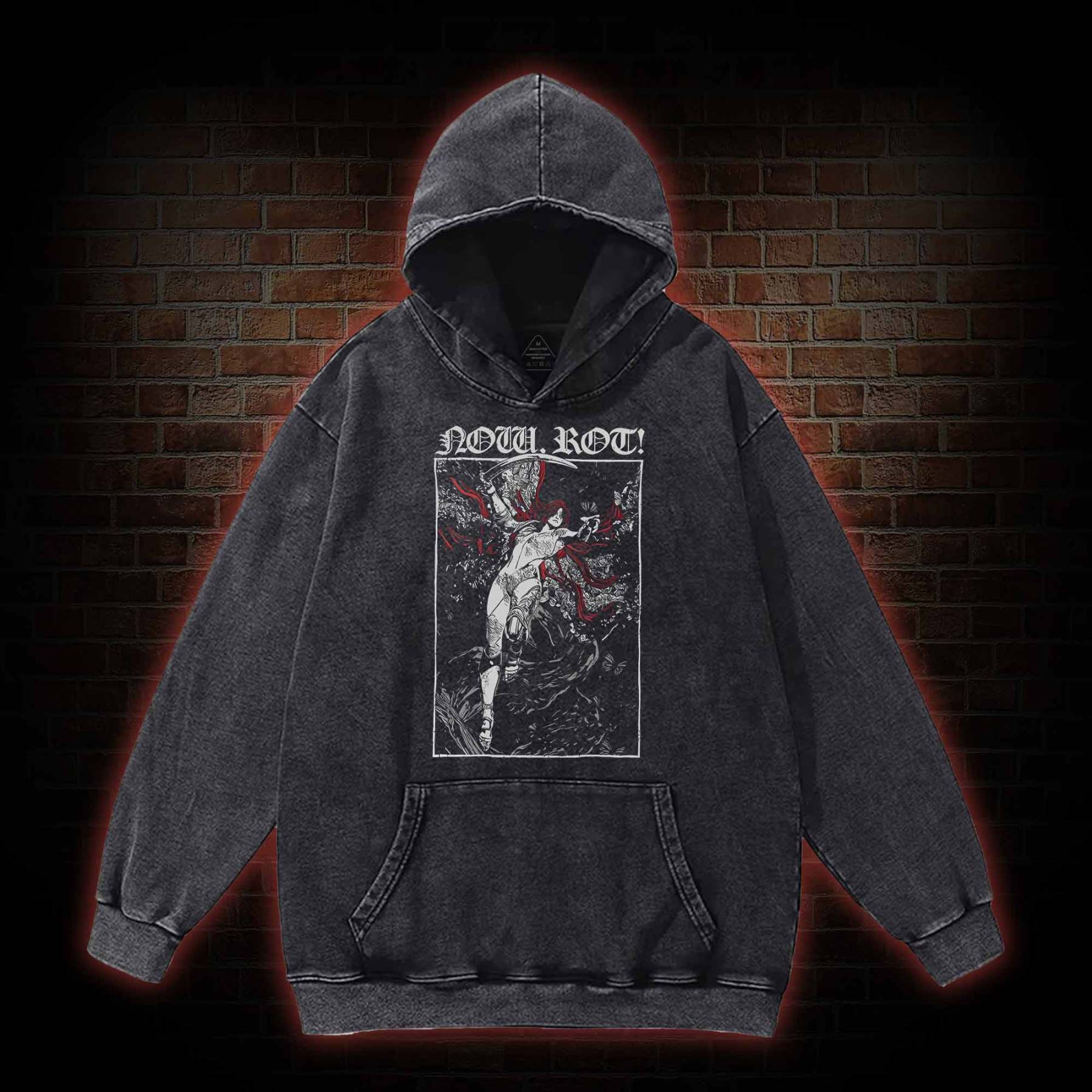 Now Rot Washed Hoodie