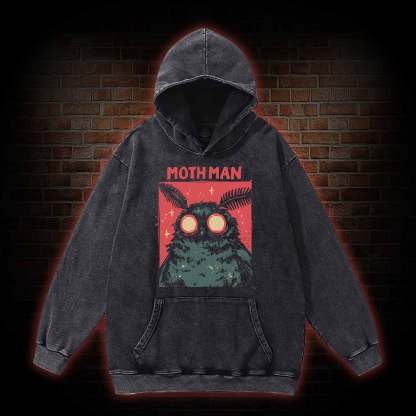 Cryptid Mothman Washed Hoodie