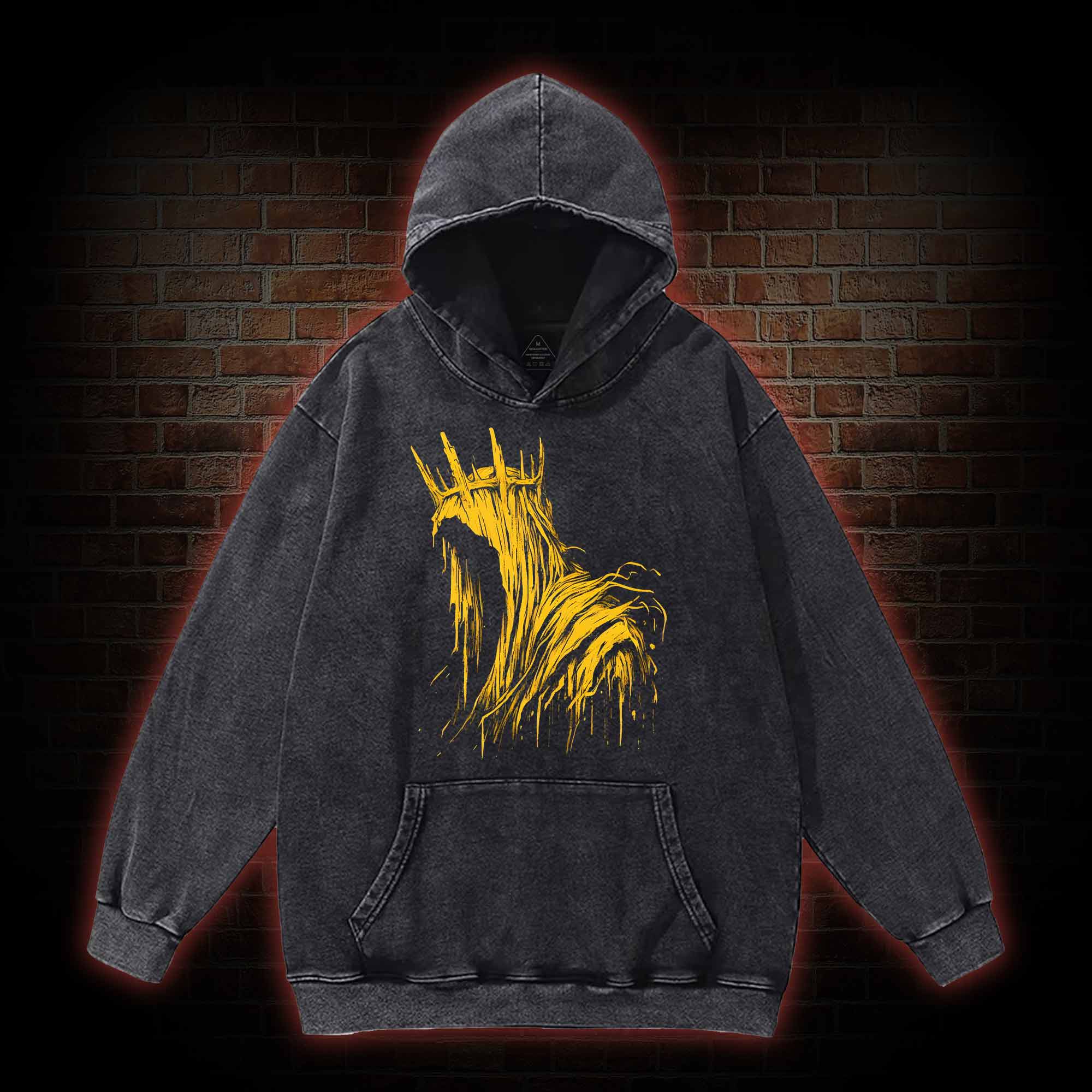 The King in Yellow Cthulhu Washed Hoodie
